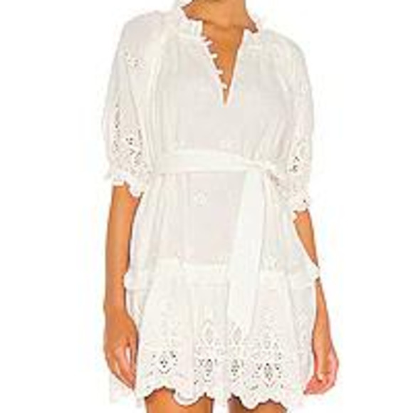 Cleobella Nevah Mini Dress in White - Picture 4 of 5